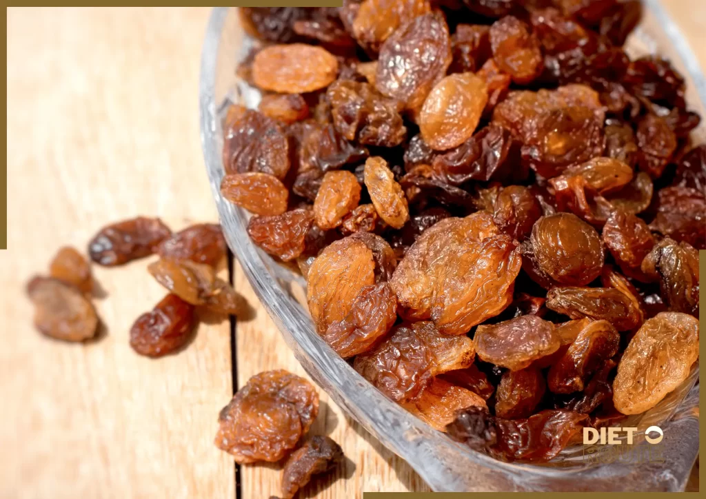 nutritional value raisins